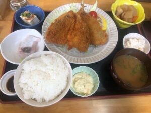 アジフライ定食